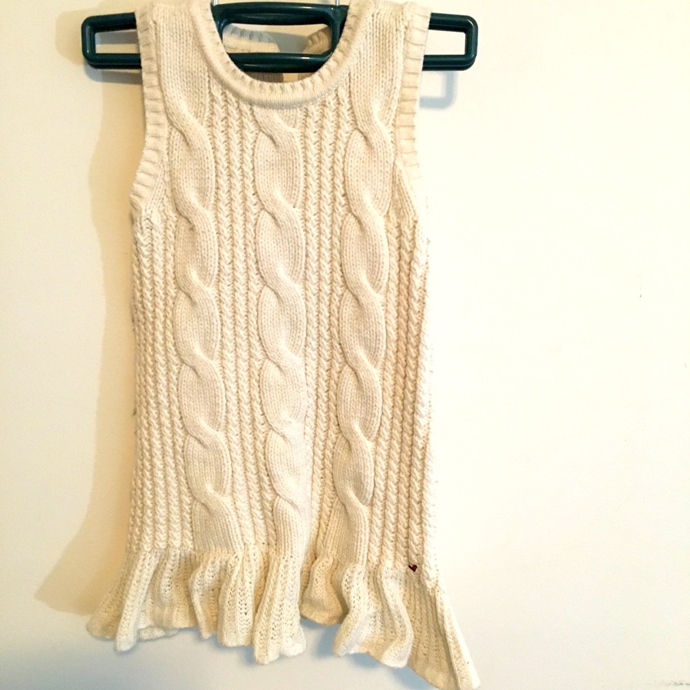 Tommy Hilfiger cable knit sweater dress toddler